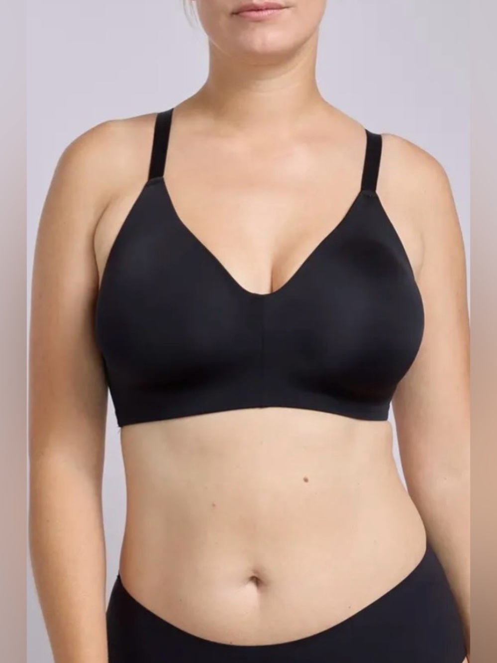 3/$25 - 32J wireless bra CHANGE lingerie black beauty seamless